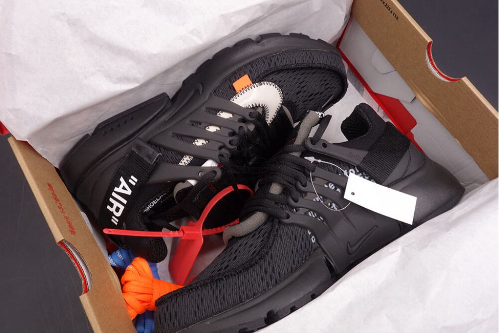 air presto off white black
